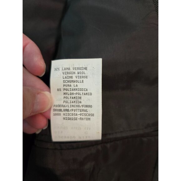Emporio Armani Antinea SRL Wool Blazer Sz 50 (Medium US) Dark Brown Lightweight - Picture 8 of 9